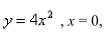 Find the coordinates of the centroid for the region bounded by the curves   and  
