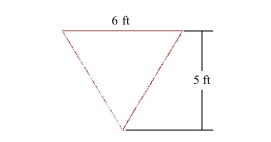 Select the correct Answer: for each question. -You are given the shape of the vertical ends of a trough that is completely filled with water.Find the force exerted by the water on one end of the trough.(The weight density of water is     A) 780 lb B) 312 lb C) 156 lb D) 1,560 lb