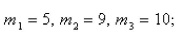 Select the correct Answer for each question. -The masses   are located at the points   Find the moments   and   and the center of mass of the system.     A)    B)    C)    D)    E)   