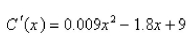 The marginal cost function   is defined to be the derivative of the cost function.If the marginal cost of manufacturing x units of a product is   (measured in dollars per unit)  and the fixed start-up cost is   use the Total Change Theorem to find the cost of producing the first 5,000 units.Select the correct Answer A) $354,645,000 B) $354,845,000 C) $ 354,445,000 D) $354,545,000 E) $354,745,000