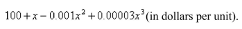 The marginal revenue from producing x units of a certain product is   Find the increase in revenue if the production level is raised from 1,100 units to   units.Select the correct Answer A) $37,974,583 B) $51,367,000 C) $26,866,667 D) $17,765,250 E)   