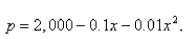 The demand function for a commodity is given by   Find the consumer surplus when the sales level is  
