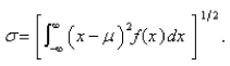 The standard deviation for a random variable with probability density function   and mean   is defined   Find the standard deviation for an exponential density function with mean  