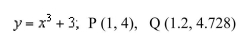 Use differentials to approximate the arc length of the graph of the equation from P to Q.RoundAnswer to four decimal places.  