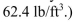 A trough has vertical ends that are equilateral triangles with sides of le   If the trough is filled with water to a depth of 1 ft, find the force exerted by the water on one end of the trough.Round to one decimal place.(The weight density of water is   Select the correct Answer A) 12.0 lb B) 249.6 lb C) 6.0 lb D) 499.2 lb