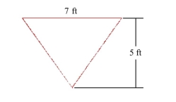 You are given the shape of the vertical ends of a trough that is completely filled with water.Find the force exerted by the water on one end of the trough.(The weight density of water is    