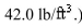 A large tank is designed with ends in the shape of the region between the curves   and   measured in feet.Find the hydrostatic force on one end of the tank if it is filled to a depth of   ft with gasoline.(Assume that the density of the gasoline is   Select the correct Answer A) 5,785 lb B) 4,850 lb C) 6,918 lb D) 2,683 lb E)    F) 3,855 lb