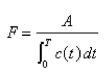Dye dilution is a method of measuring cardiac output.If A mg of dye is used and c(t) is the concentration of the dye at time t, then the cardiac output over the time interval [0, T ] is given by   Find the cardiac output over the time interval [0, 15] if the dye dilution method is used with mg of dye and the dye concentration, in mg/L, is modeled by   where   is measured in seconds.