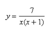 The region under the graph of   on the interval [1, 2] is revolved about the   Find the volume of the resulting solid.