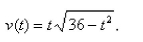 A body moves along a coordinate line in such a way that its velocity at any time   , where   is given by   Find its position function if it is initially located at the origin.