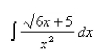 Select the correct Answer for each question. -Use a table of integrals to evaluate the integral.   A)    B)    C)    D)   