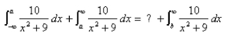 Select the correct Answer for each question. -Let   and   be real numbers.What integral must appear in place of the question mark  ?  to make the following statement true?   A)    B)    C)    D)    E)   