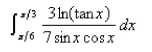 Select the correct Answer for each question. -Evaluate the integral.   A)    B)    C)    D)    E)   