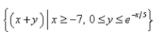 Select the correct Answer for each question. -The region   is represented below.Find the area of this region to two decimal places.   A) 20.28 B)    C)    D)    E)   