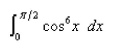 Evaluate the integral.  
