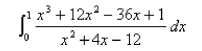 Use long division to evaluate the integral.   The choices are rounded to 3 decimal places.