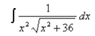 Find the integral using an appropriate trigonometric substitution.  