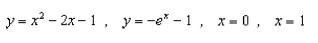 Sketch the region bounded by the graphs of the given equations and find the area of that region.  