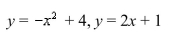 Sketch the region bounded by the graphs of the given equations and find the area of that region.  