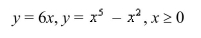 Use a graphing utility to (a) plot the graphs of the given functions, (b) find the approximate x-coordinates of the points of intersection of the graphs, and (c) find an approximation of the volume of the solid obtained by revolving the region bounded by the graphs of the functions about the   RoundAnswers to two decimal places.  