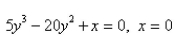 Use the method of cylindrical shells to find the volume of solid obtained by rotating the region bounded by the given curves about the x axis.  