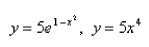 Select the correct Answer for each question. -Graph the region between the curves and use your calculator to compute the area correct to five decimal places.   A) 12.08127 B) 91.504 C) 3.141257 D) 3.66016 E) 18.3008