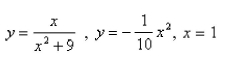 Select the correct Answer for each question. -Sketch the region bounded by the graphs of the given equations and find the area of their region.   A)    B)    C)    D)   