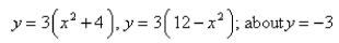 Select the correct Answer for each question. -Find the volume of the solid obtained by rotating the region bounded by the given curves about the specified axis.   A)    B)    C)    D)    E) None of these