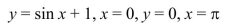 Select the correct Answer for each question. -Find the volume of the solid generated by revolving the region bounded by the graphs of the equations about the x-axis.   A)    B)    C)    D)   