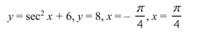 Sketch the region bounded by the graphs of the given equations and find the area of that region.  