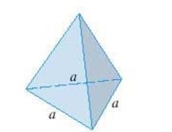 Find the volume of a pyramid with height and base an equilateral triangle with side     Select the correct Answer A)    B)    C)    D)    E)   