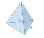 Find the volume of a pyramid with height   and base an equilateral triangle with side    