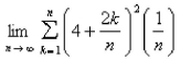 Evaluate the limit after first finding the sum   using the summation formulas.  