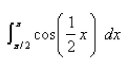 Evaluate the integral.  