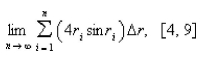 Express the limit as a definite integral on the given interval.  