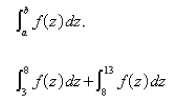 Express the sum as a single integral in the form  