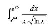 Evaluate the definite integral.  