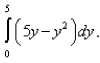 Select the correct Answer for each question. -The area of the region that lies to the right of the y-axis and to the left of the parabola   (the shaded region in the figure)  is given by the integral   Find the area.   A) 6.25 B) 125 C)    D)    E) 45.6