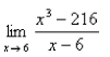 Select the correct Answer for each question. -Evaluate the limit using l'Hôpital's Rule.   A) 0 B) 36 C) 18 D) 108