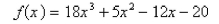 How many points of inflection are on the graph of the function?  