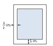 A production editor decided that a promotional flyer should have a   argin at the top and the bottom, and a   margin on each side.The editor further stipulated that the flyer should have an area of 72   Determine the dimensions of the flyer that will result in the maximum printed area on the flyer.Select the correct Answer   A) 6 in.   12 in. B) 3 in.   24 in. C)    in.     in. D)    in.     in.