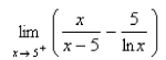 Evaluate the limit.  