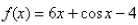 Use Newton's method to approximate the zero of   between   and   using   Continue until two successive approximations differ by less than 0.00001.Select the correct Answer A) 0.55341 B) 0.52221 C) 0.48751 D) 0.45061