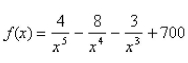 Find the derivative function.  