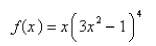 Find the second derivative of the function.  