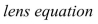 If   is the focal length of a convex lens and an object is placed at a distance v from the lens, then its image will be at a distance u from the lens, where   are related by the     Find the rate of change of with respect to    