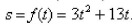 Select the correct Answer for each question. -Suppose the distance s (in feet)  covered by a car moving along a straight road after t sec is given by the function   Calculate the (instantaneous)  velocity of the car when   A) 223 ft/sec B) 16 ft/sec C) 560 ft/sec D) 4130 ft/sec