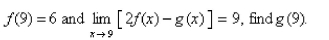 Select the correct Answer for each question. -  nd g are continuous functions with   A)    B)    C)    D)    E)   