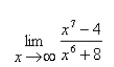 Select the correct Answer for each question. -Find the limit.   A)    B)    C)    D)    E)   