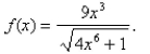 Select the correct Answer for each question. -Find the horizontal and vertical asymptotes of the graph of the function   Select the correct Answer A) HA   , VA   B) HA   VA none C) HA   VA none D)      HA , VA